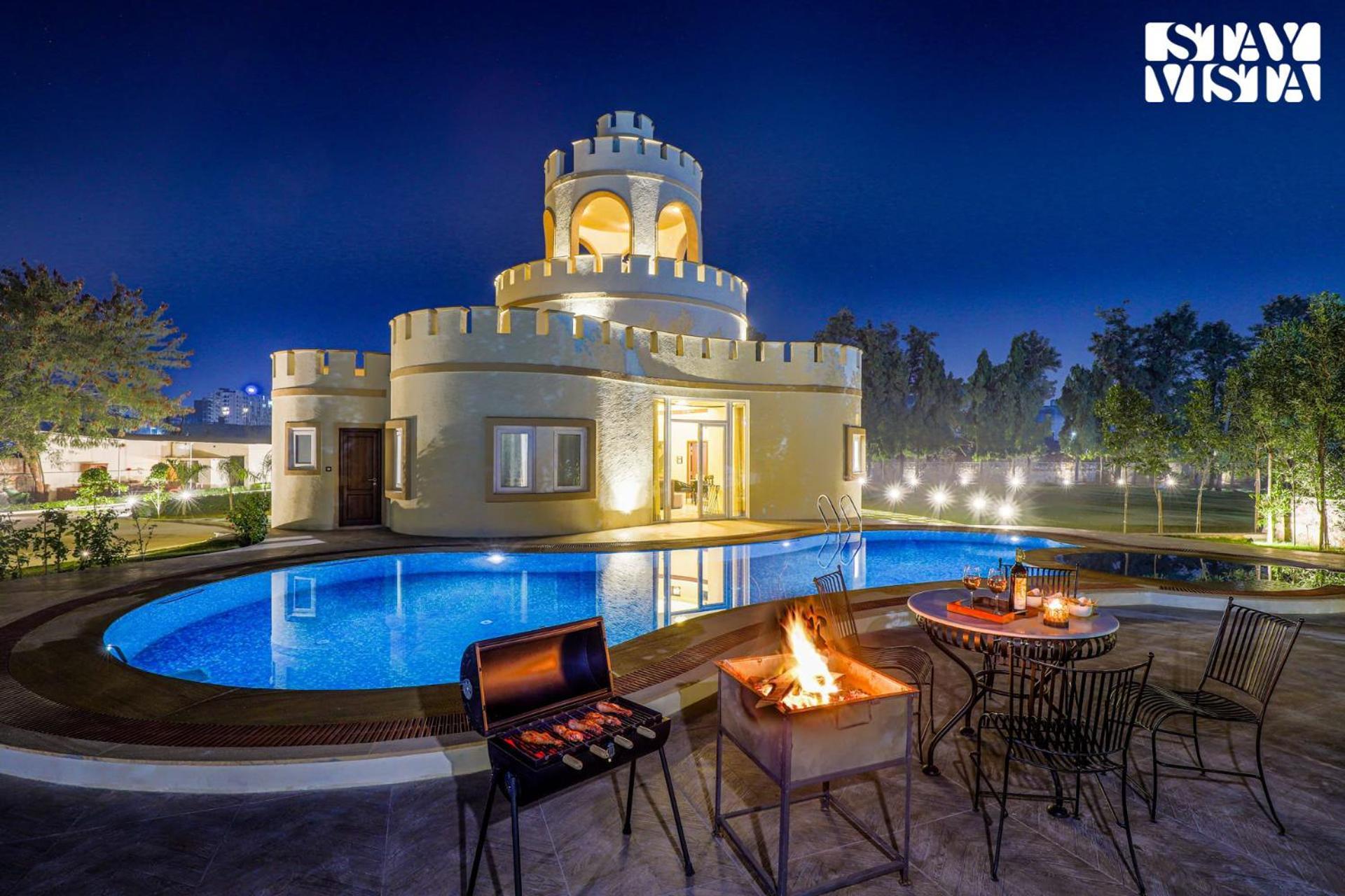 Stayvista'S Mystic Castle With Terrace, Swimming Pool, Lawn With Gazebo Jaipur Extérieur photo